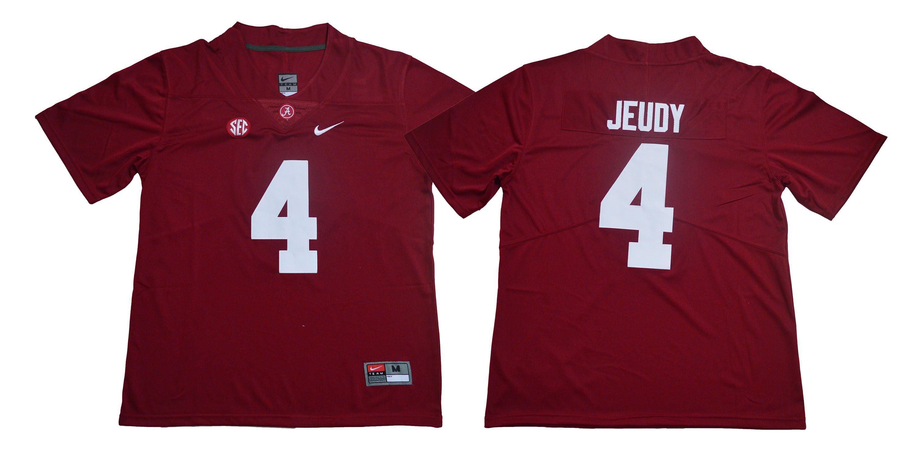 Men Alabama Crimson Tide 4 Jeudy Red Legendary Edition NCAA Jerseys